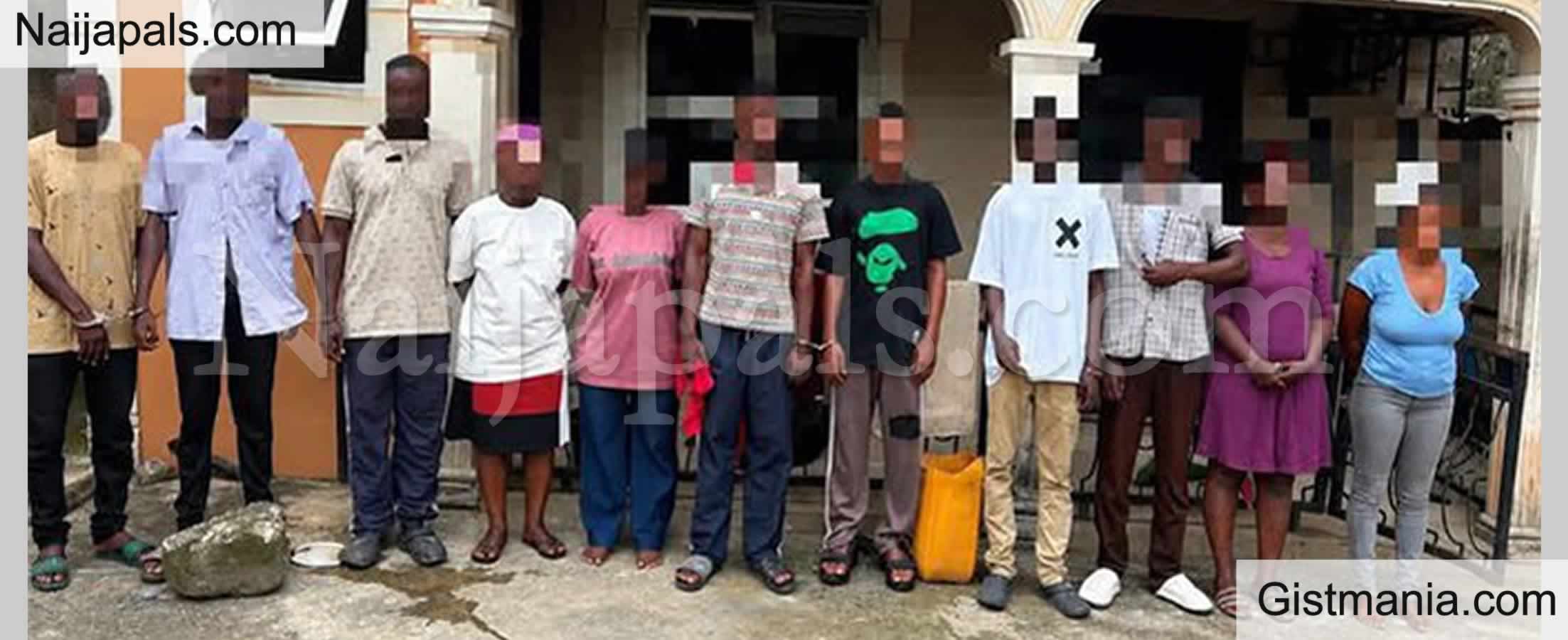 Police Bust International Visa Fraud Hideout In, Sagamu Ogun State, Rescue 11 Ghanaians