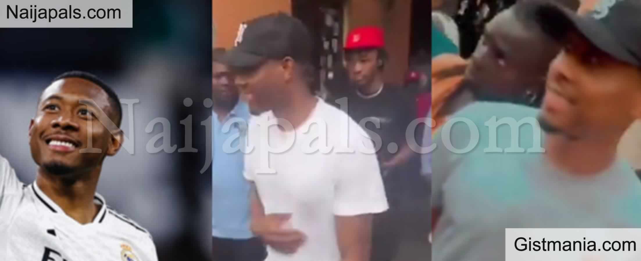 Real Madrid Star, David Alaba Storms Lagos State