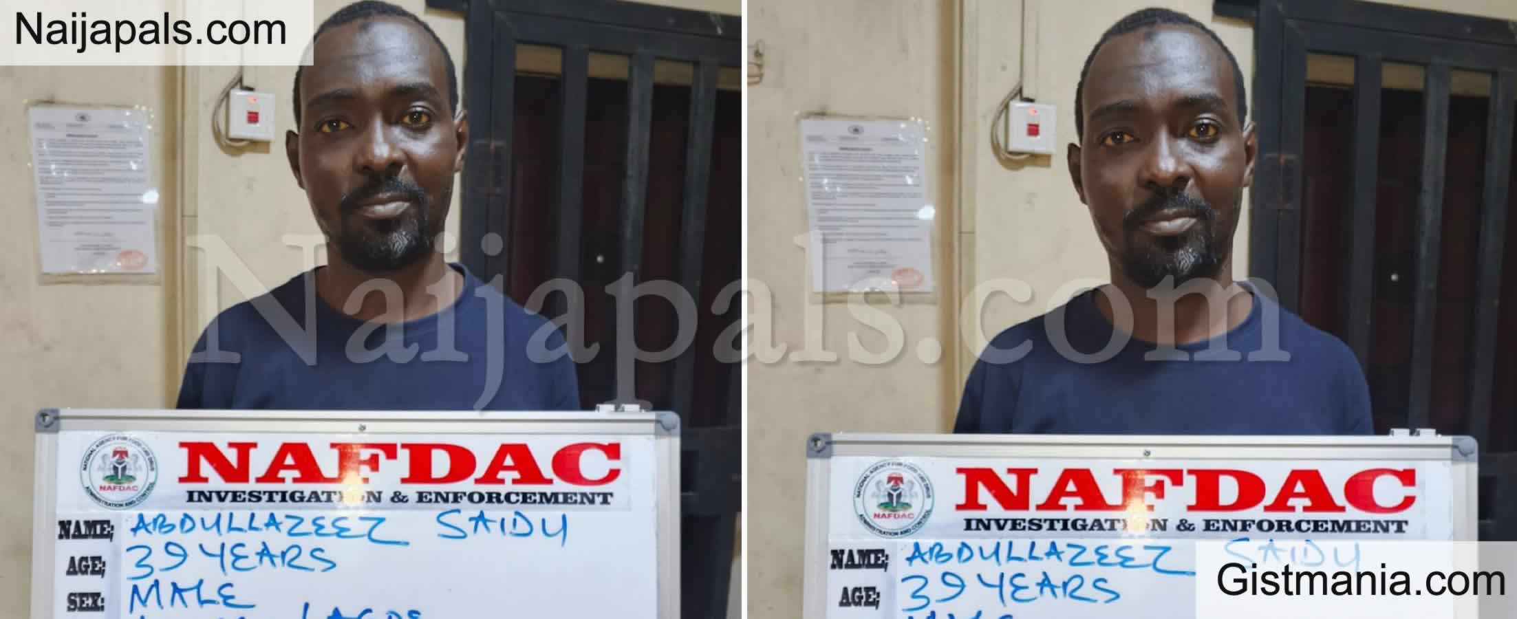 NAFDAC Busts Herbal Product Factory Operating With Fake Registration Number in Lagos