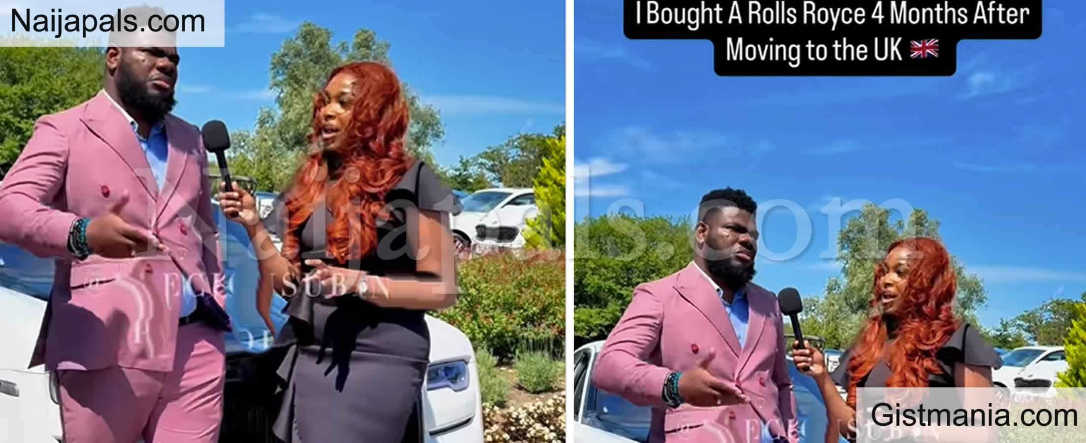 There is Money in UK - Says Nigerian Man Who Bought a Rolls-Royce After 4 Months in UK (VID)