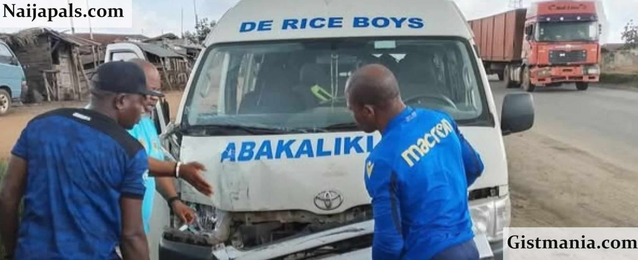 Abakaliki FC Bus Involved In Road Crash After Federation Cup Final, No Injuries Reported