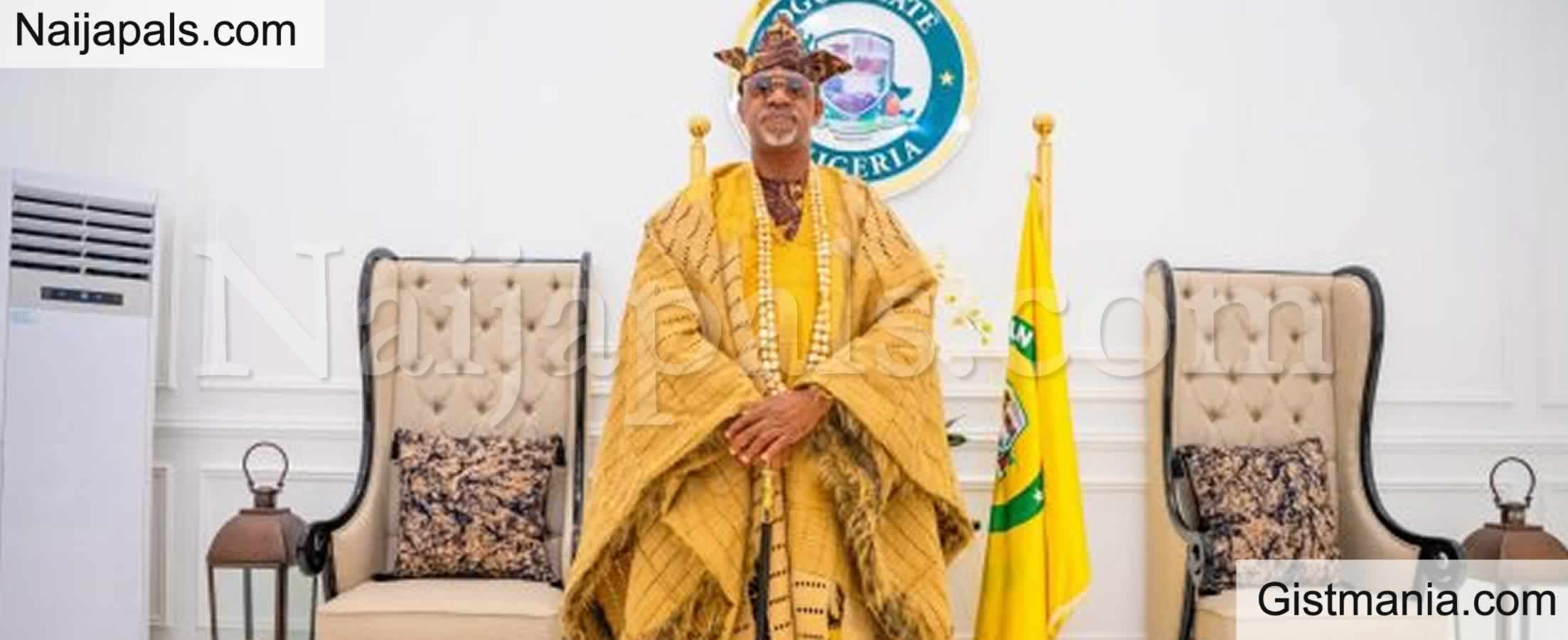 Ogun Governor Abiodun Stuns In Custom Gold Agbada At Ojude Oba 2025