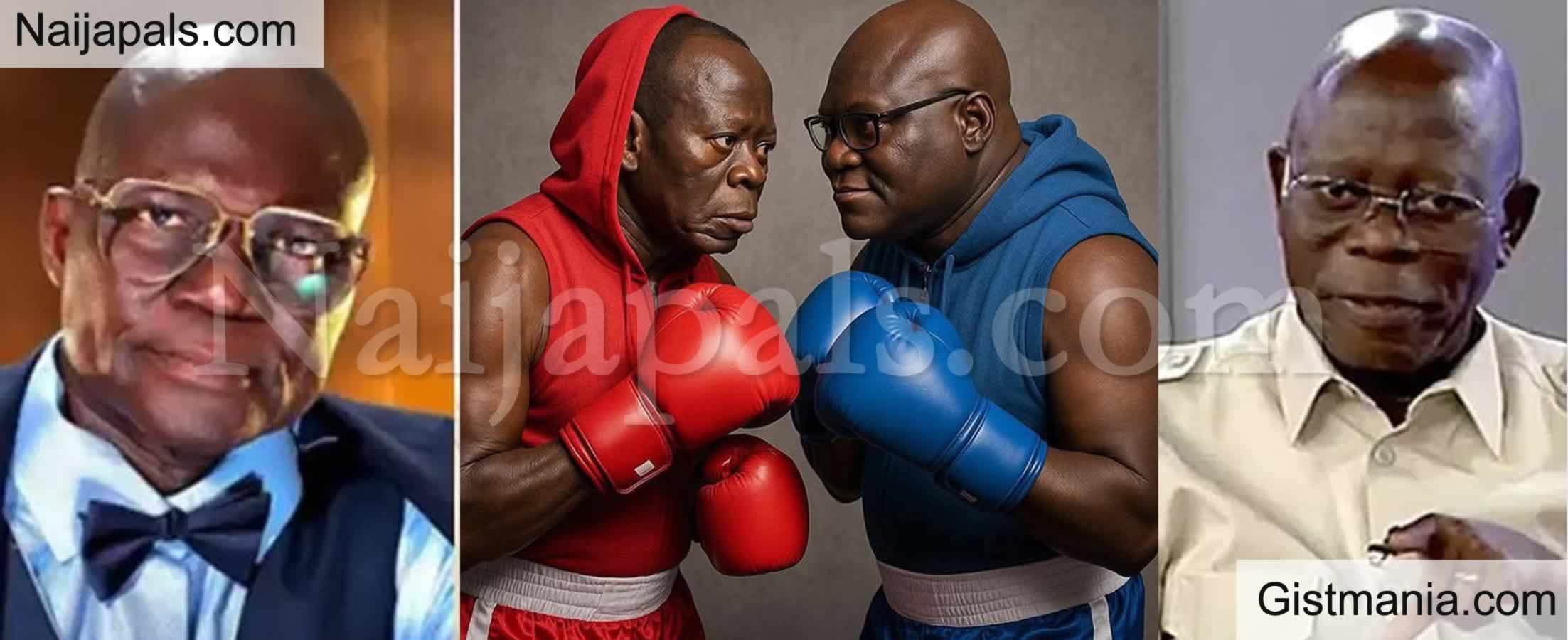 Oshiomole Challenges TV Host, Reuben Abati to a Street Fight Over Repeated Criticism On Air