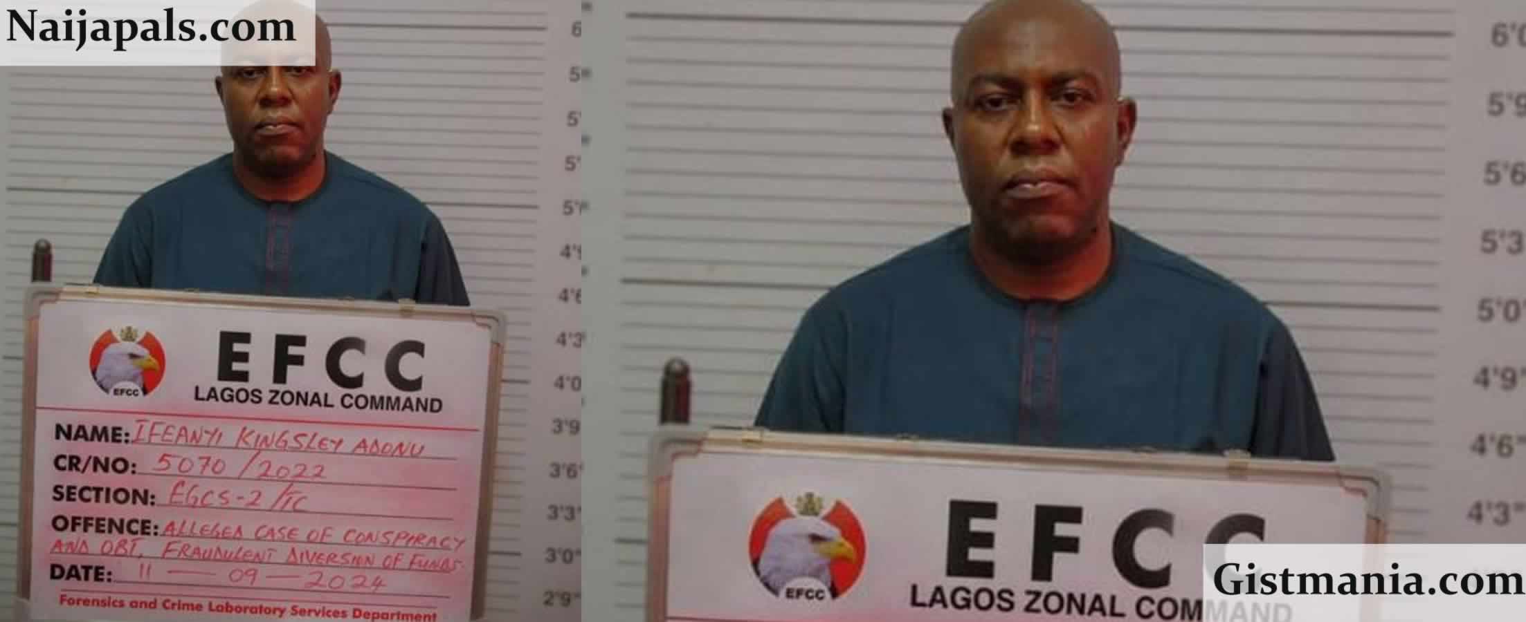 EFCC Arraigns Alleged Ponzi Kingpin,  Adonu Kingsley Ifeanyi For N10 Billion Money Laundering in Lagos