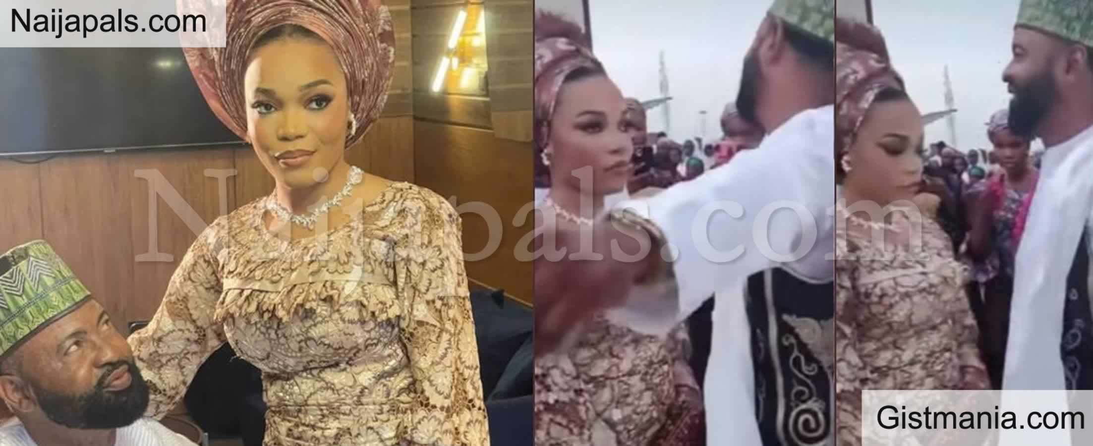 VIDEO: Trouble As Actor Akin Olaiya’s Wife Caught Looking &#039;Miserable&#039; On Their Wedding Day