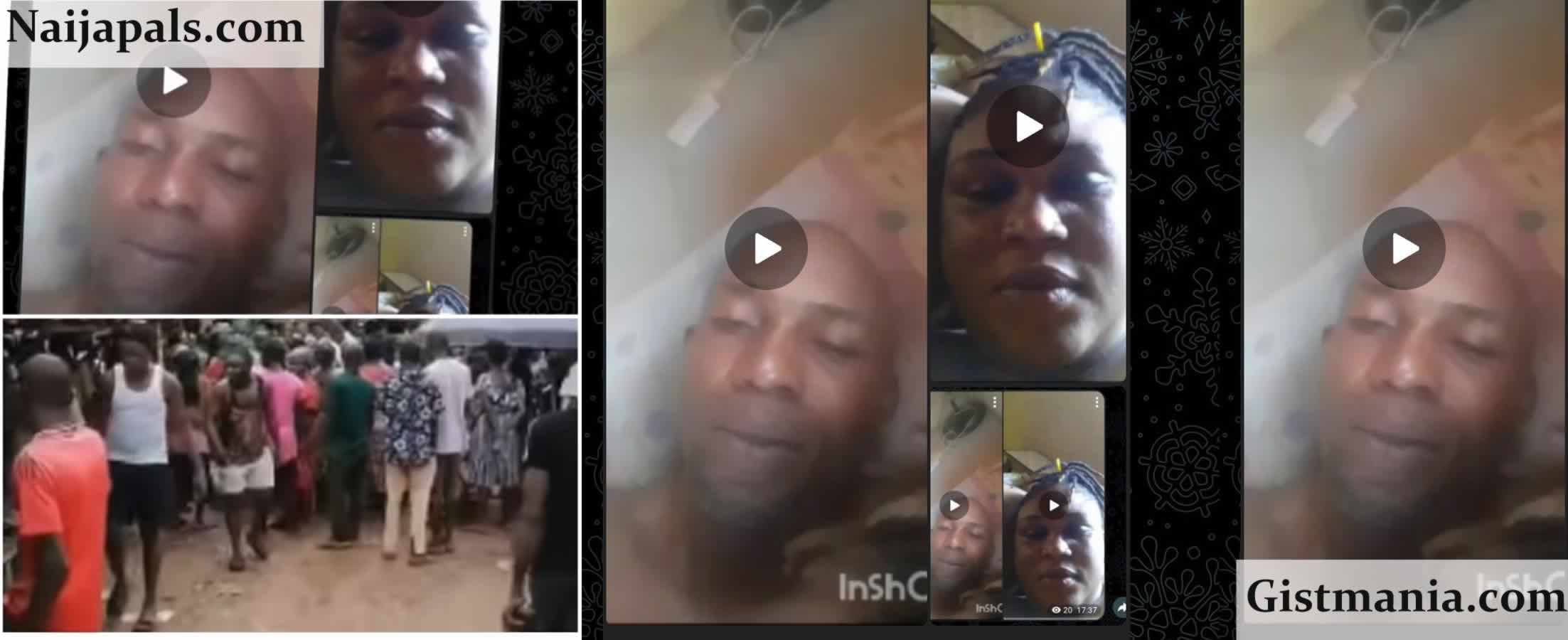 Drama In Anambra Market As Umuada Blocked From Shaming Woman In Viral Sex Tape Scandal (Video)