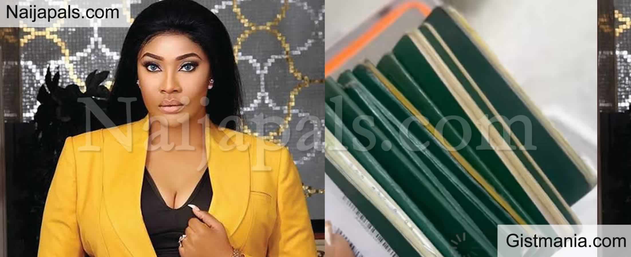 I&#039;ve Never Been Denied Visa - Angela Okorie Brags As She Shows Off Her Numerous Passports (VID)