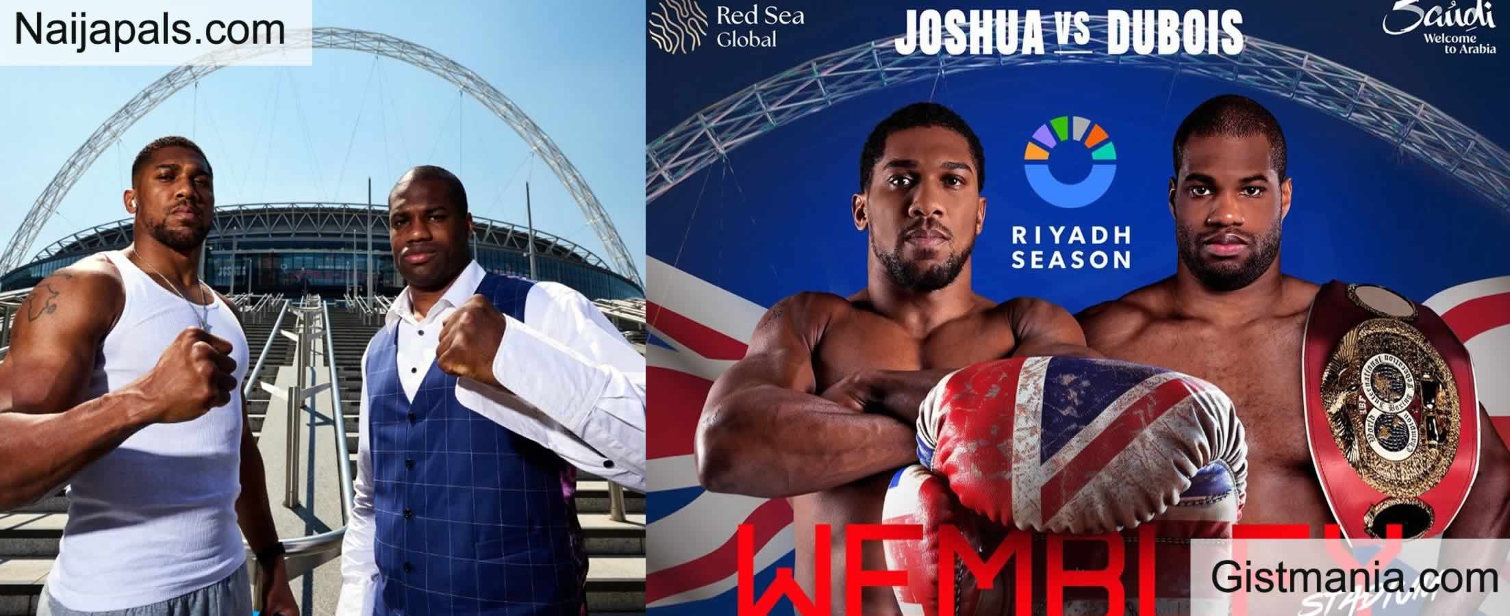 Anthony Joshua Set To Become a 3-Time Heavyweight Champion As He Challenges Daniel Dubios