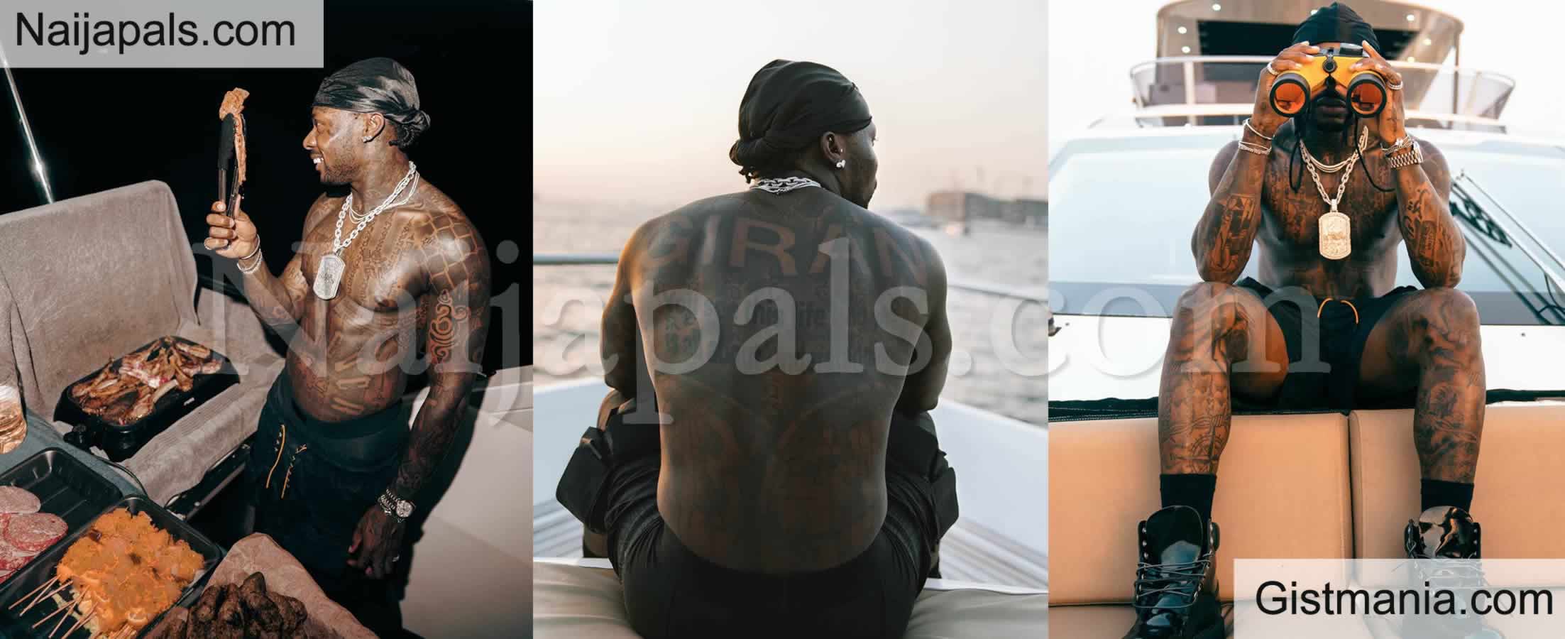 “Alagbado Lil Wayne”: Reactions As Photos Of Asake’s Full Body Tattoos Goes Viral