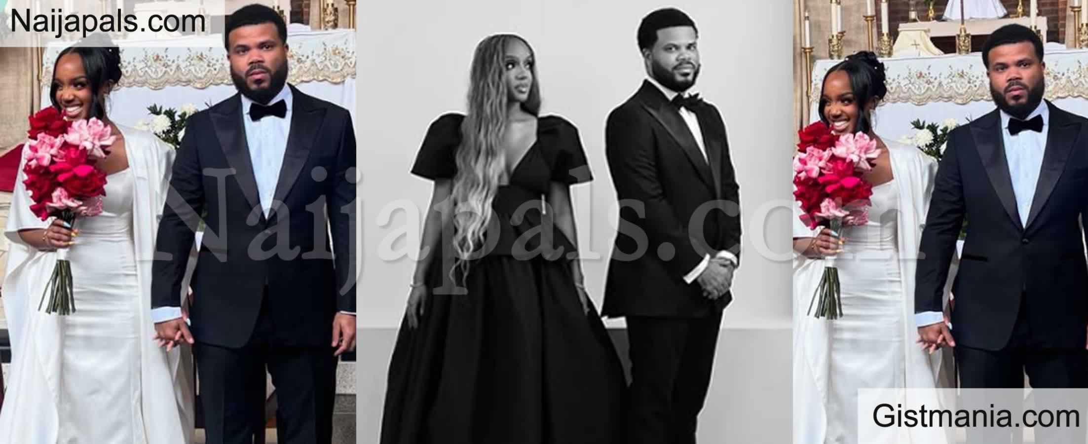 VIDEO: Davido’s Manager, Asa Asika And His Wife, Leona, Hold Their Church Wedding in Style