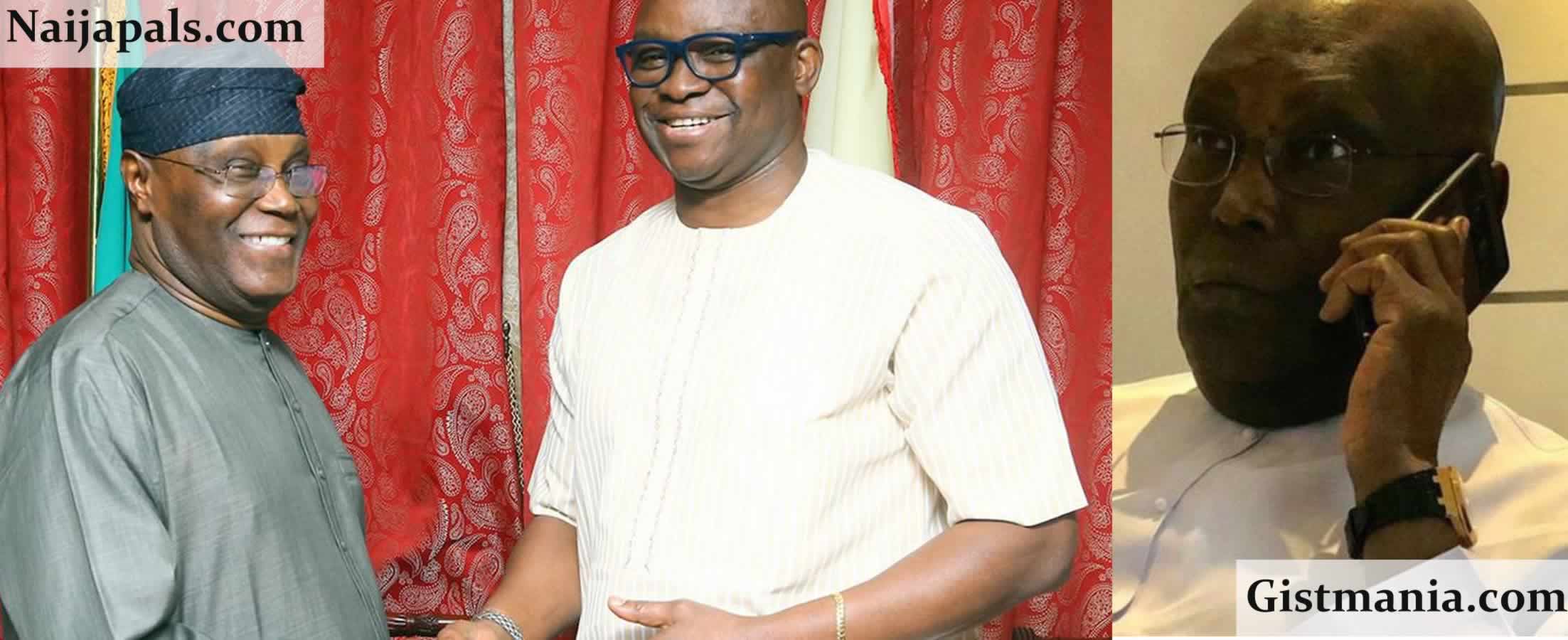 Former Governor Of Ekiti State, Ayodele Fayose Vows To Oppose Atiku in 2027, Blames PDP Crisis On Zoning Betrayal