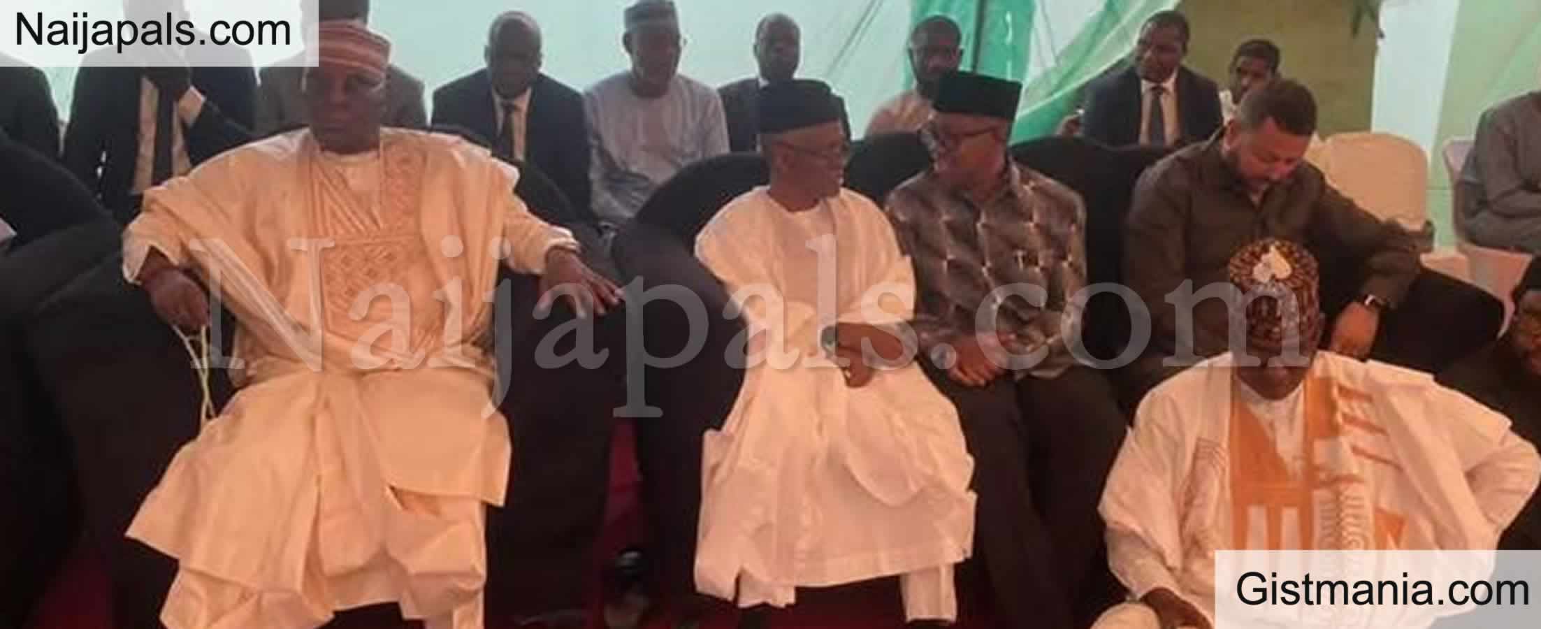 Buhari&#039;s Burial: Atiku, Peter Obi, El-Rufai Visit Aisha, Family Of Ex-President