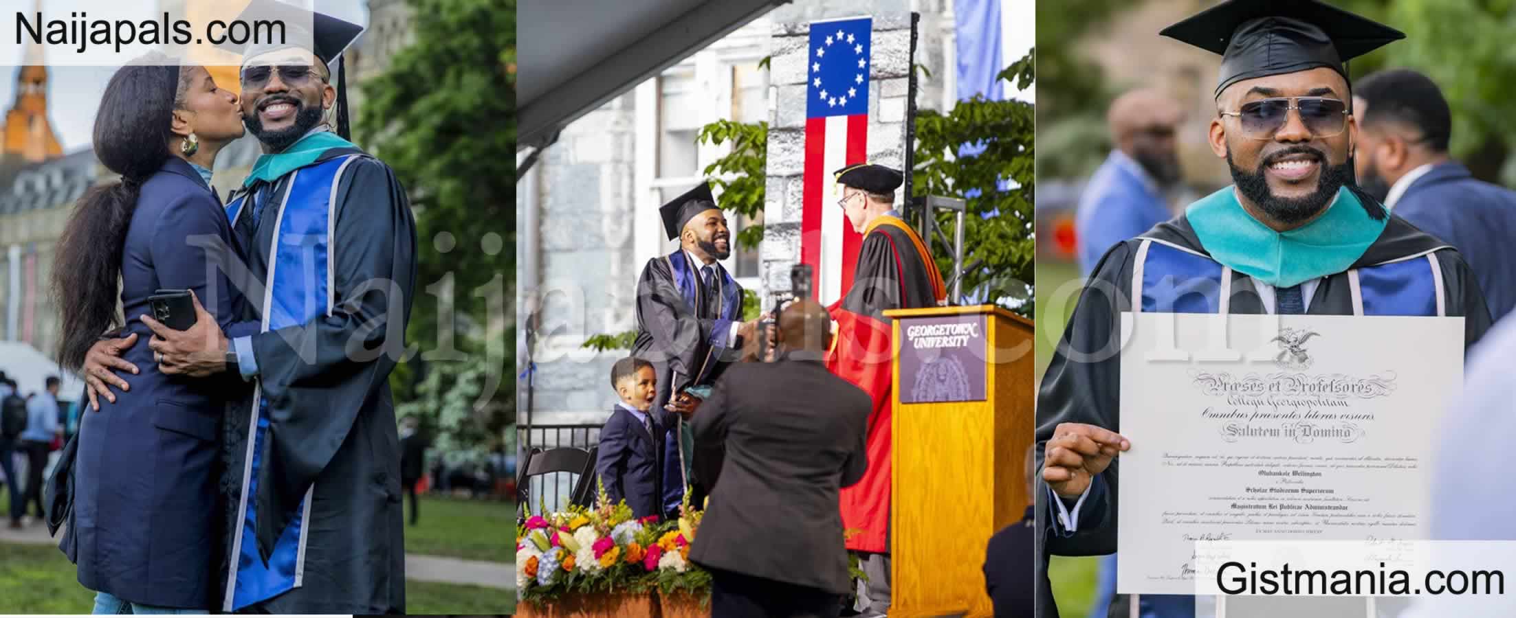 Banky W Shares Lovely Photos From His Graduation Ceremony In US