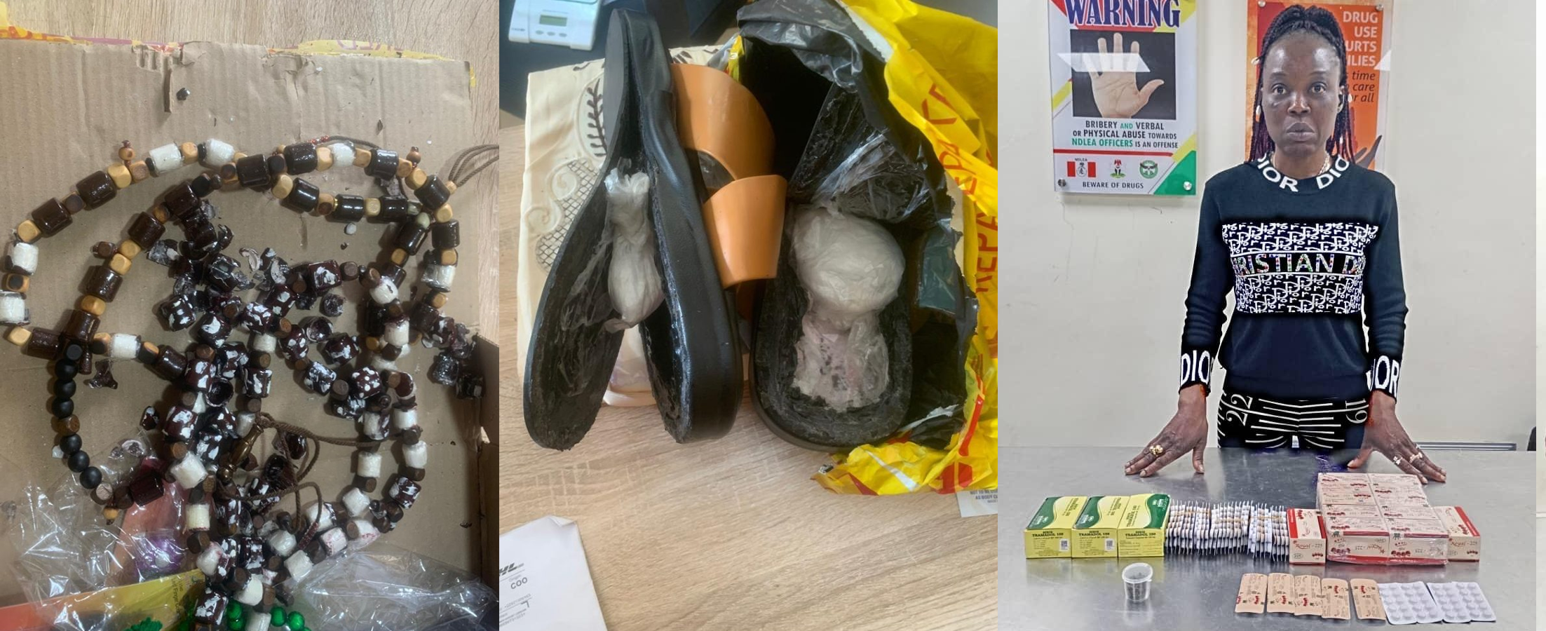 Saudi, US Bound Cocaine, Opioid Wrapped In Prayer Beads, Others Intercepted By NDLEA