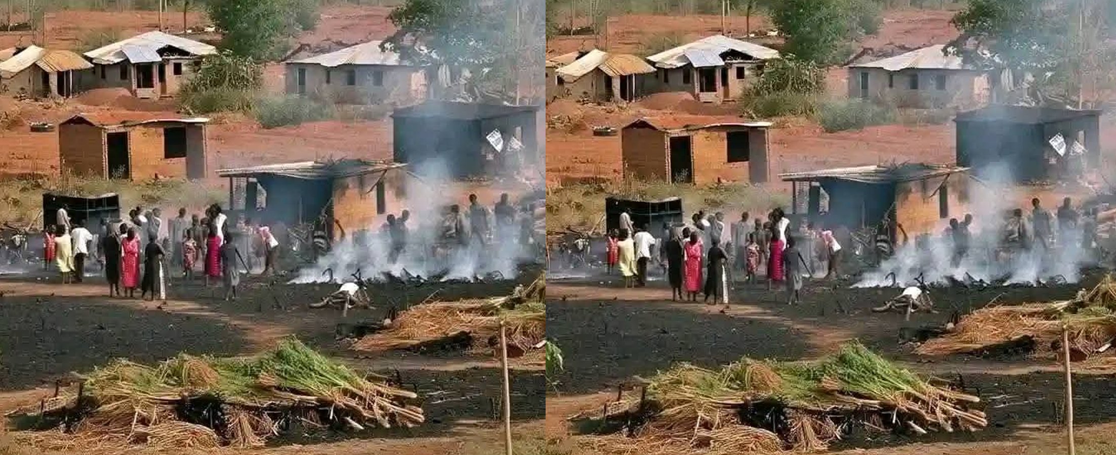 Angry Youths Pull Down APC Flags, Accuse APC Govt Of Campaigning Amid State Tragedy In Benue