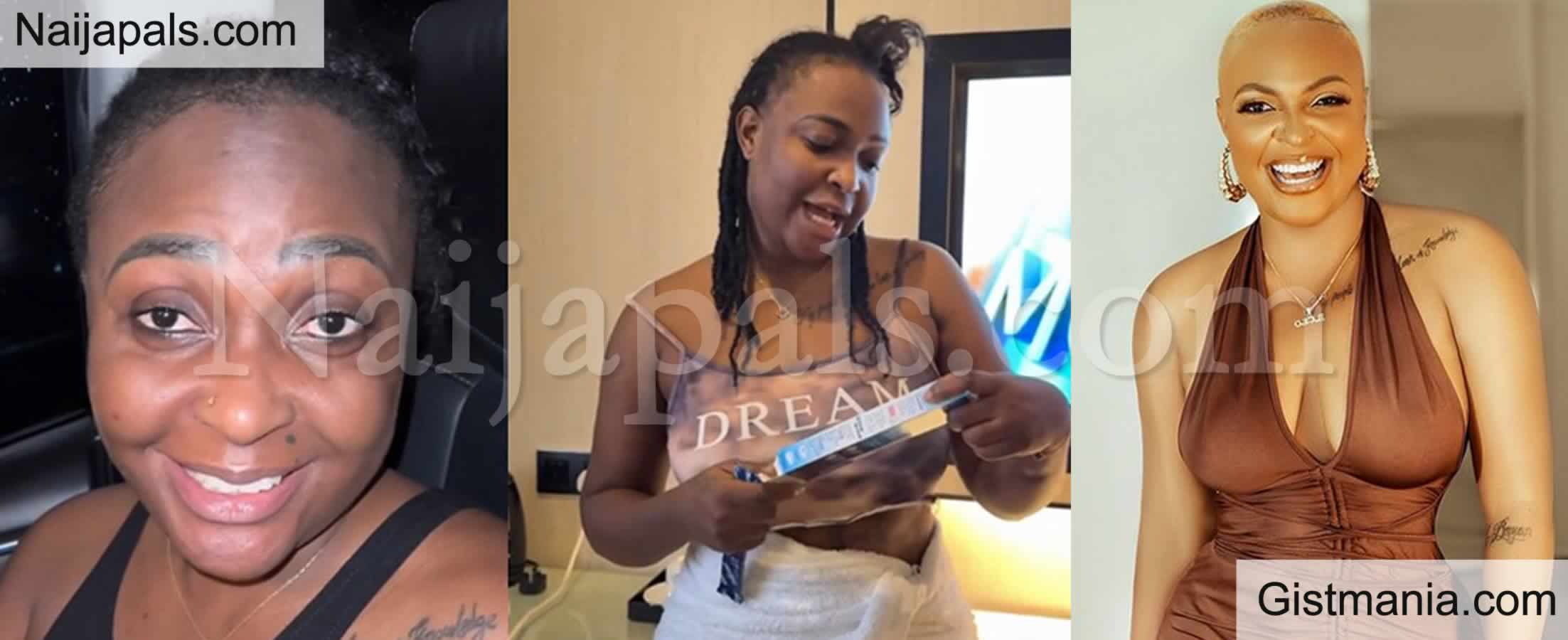 Relationship Coach Blessing CEO Teases At Being Pregnant, Runs Test on Live Video