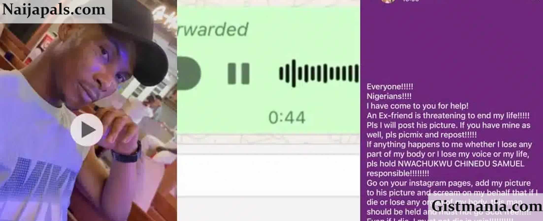 “I’ll Kill You, Go to Jail” — Nigerian Lady Raises Alarm Over Chilling Death Threats from Ex-Boyfriend (Video)