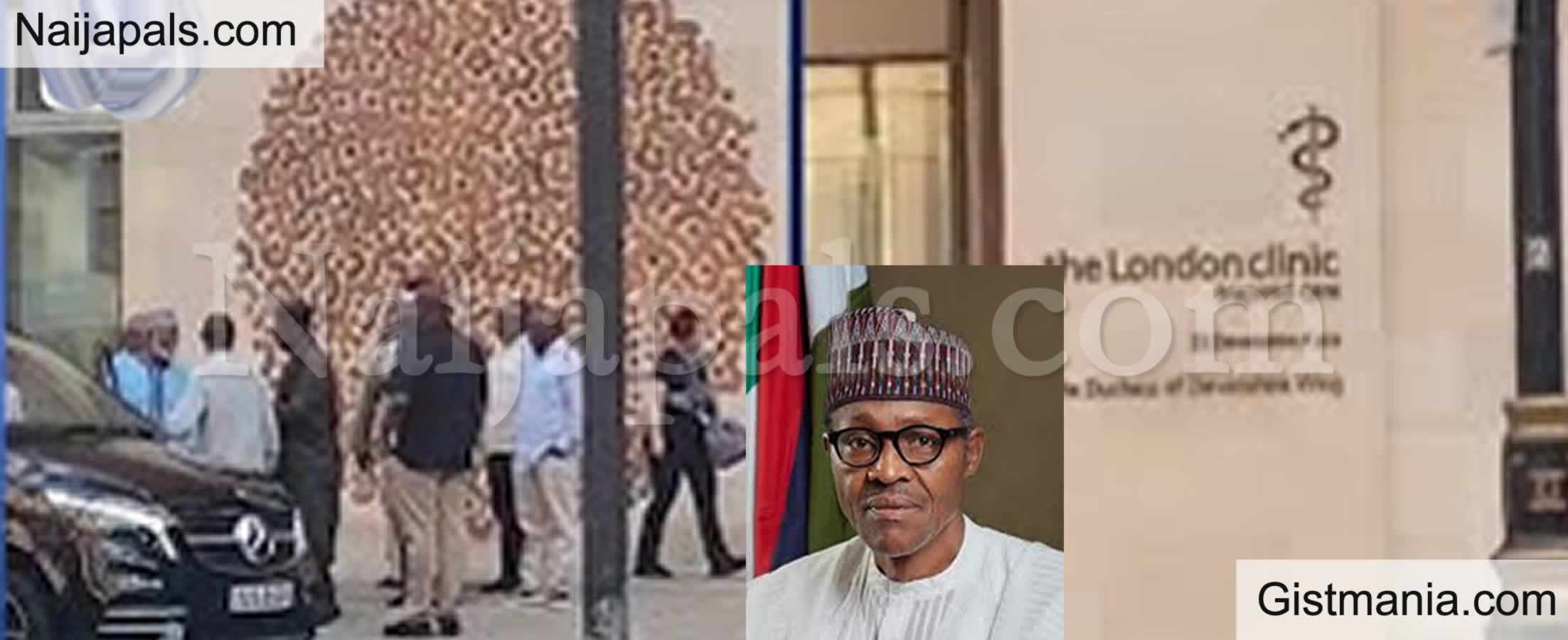 VIDEO: Scene From Outside The UK Hospital Where Former President Buhari Died, More Updates