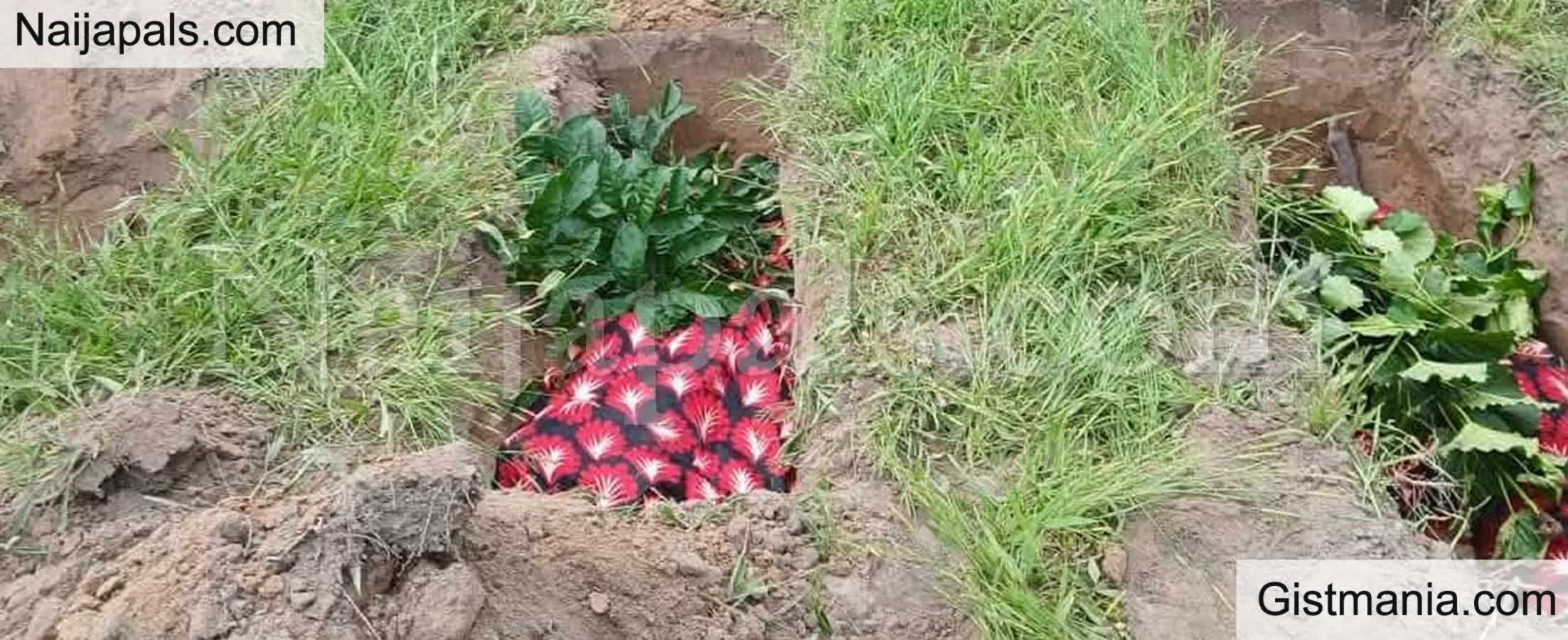Tears Flow As Family Buries 11 Members Killed by Herdsmen In Benue
