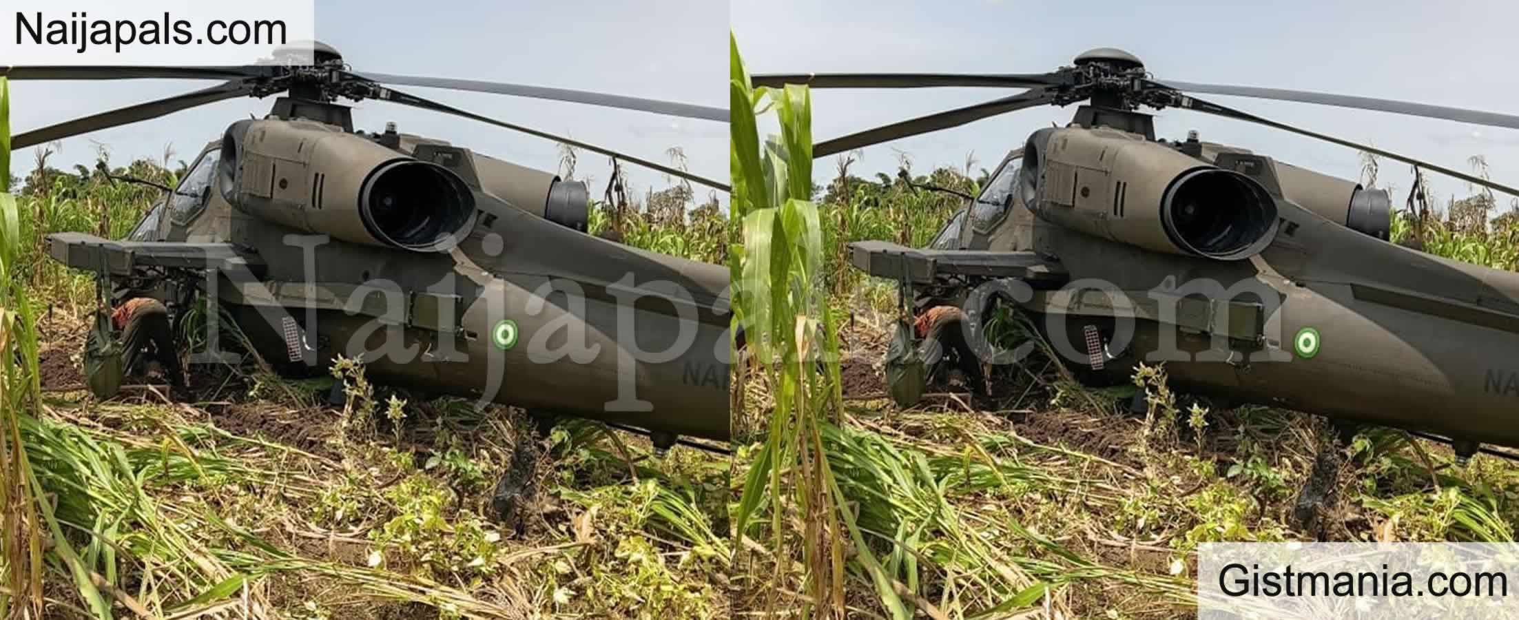 Another Nigerian Air Force Helicopter Crash-Lands on a Farmland in Benue