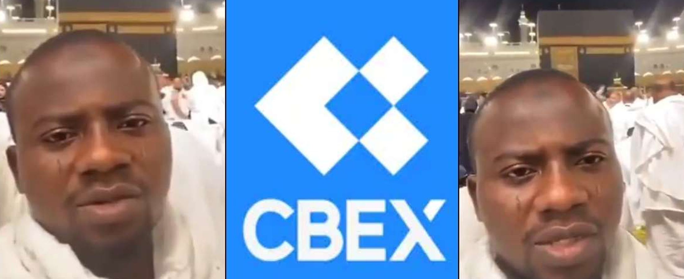 Watch Viral Video Of A Man Praying For CBEX Not To Crash In Mecca, Reactions Follow