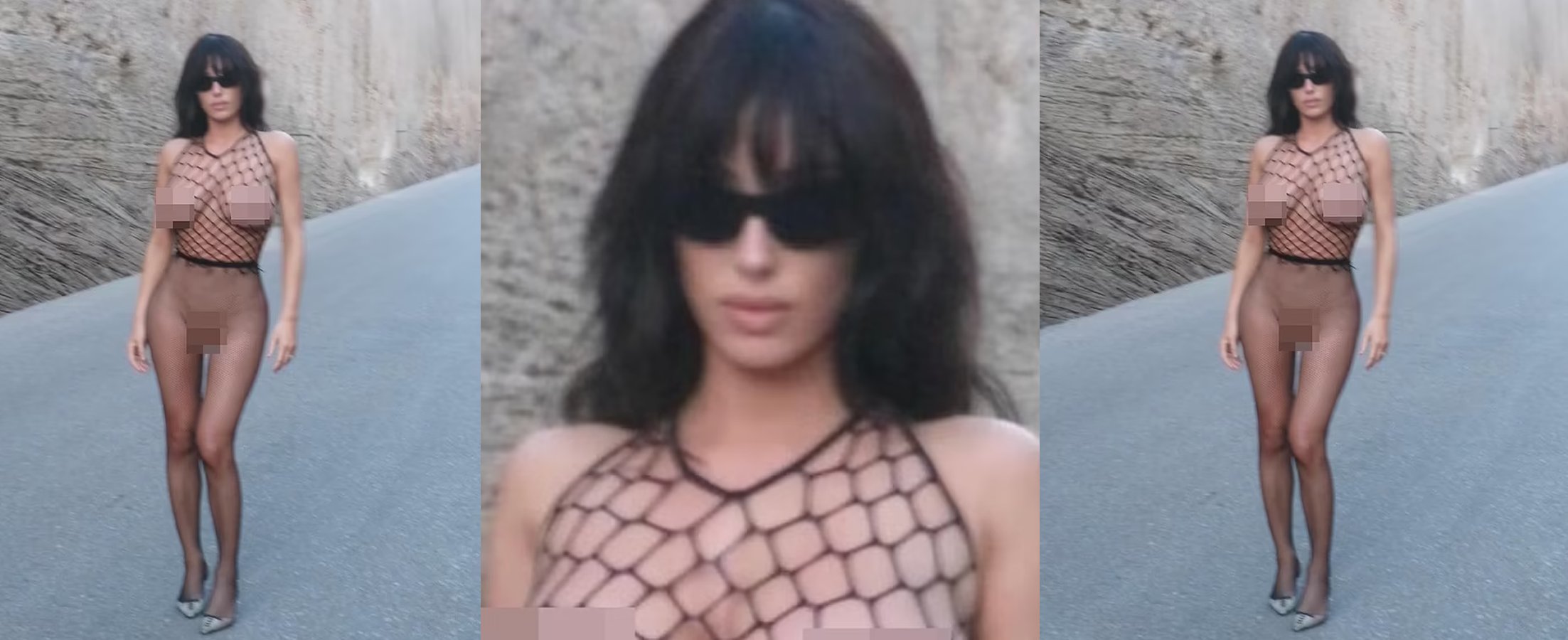 Kanye West&#039;s Wife, Bianca Censori Shares Raunchy Images As She Goes N*d£ In Public (Photos)