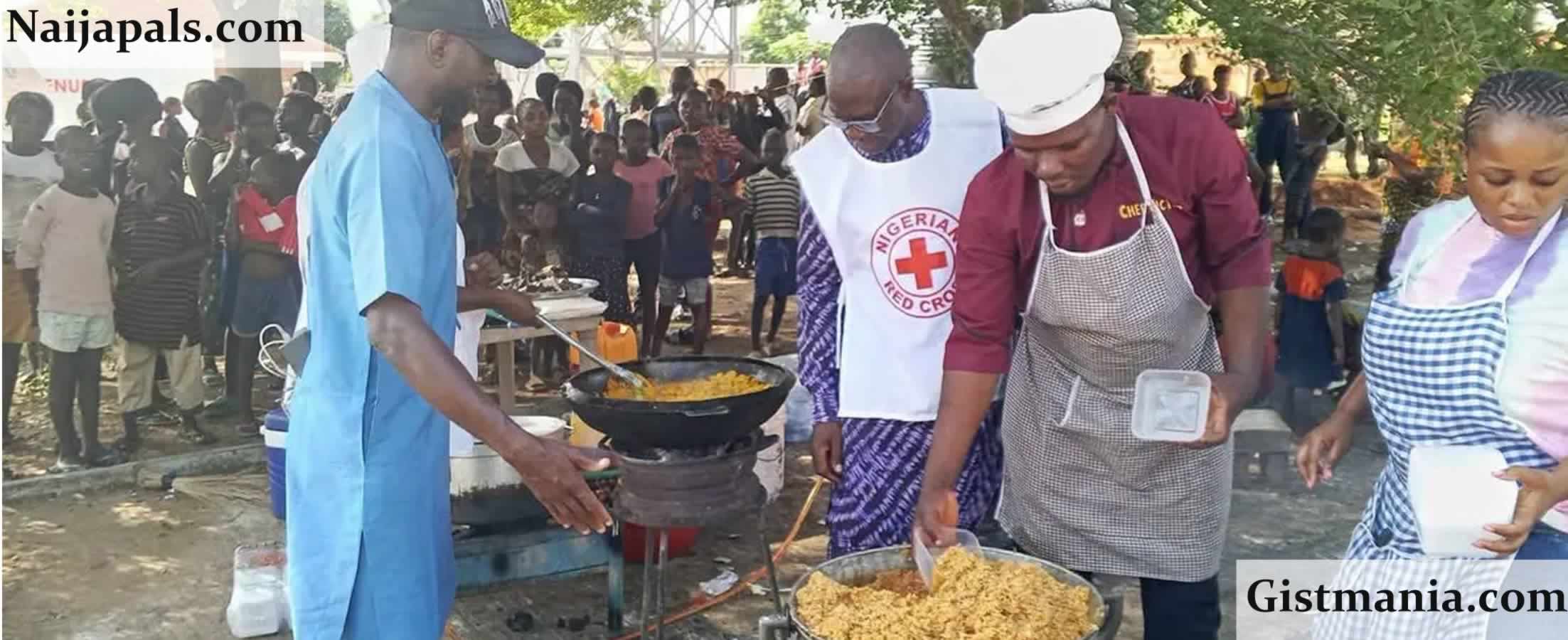 Chaos At Makurdi IDP Camp: Chef Naira Victor Beaten By Suspected Thugs During Cooking Outreach
