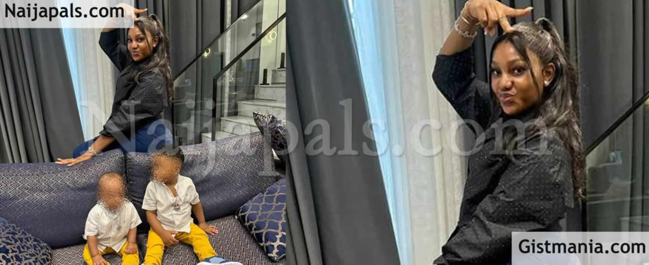PHOTOS: BBNaija Star Chomzy Celebrates As Her Husband Makes Her a Property Owner