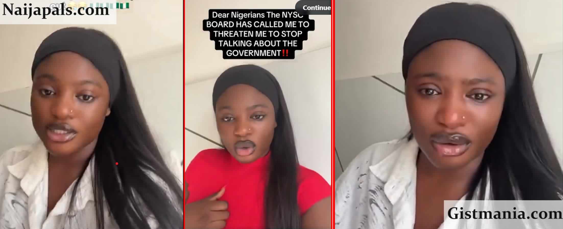 Lagos Corps Member Faces NYSC Backlash Over Viral Criticism of Tinubu’s Government (Videos)