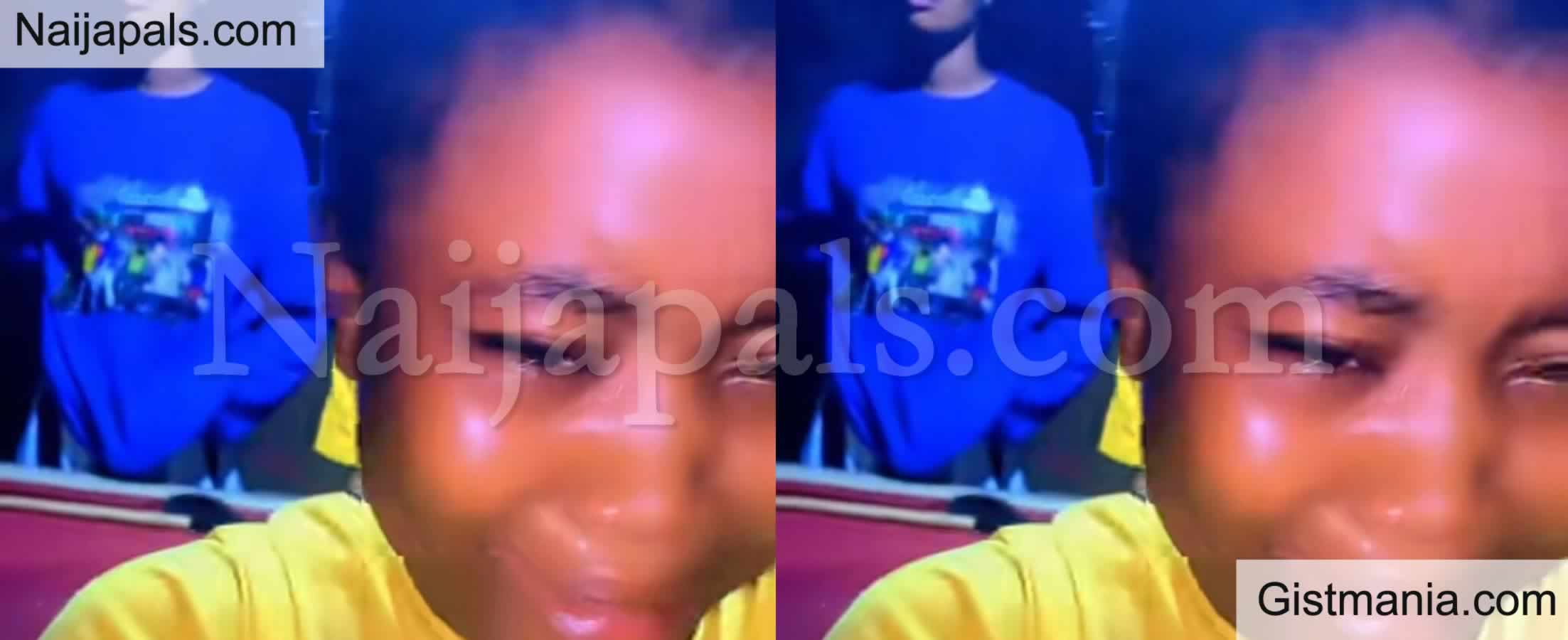 VIDEO&#059; Nigerian Lady Caught Stealing iPhone 13 Pro Max In Ghana