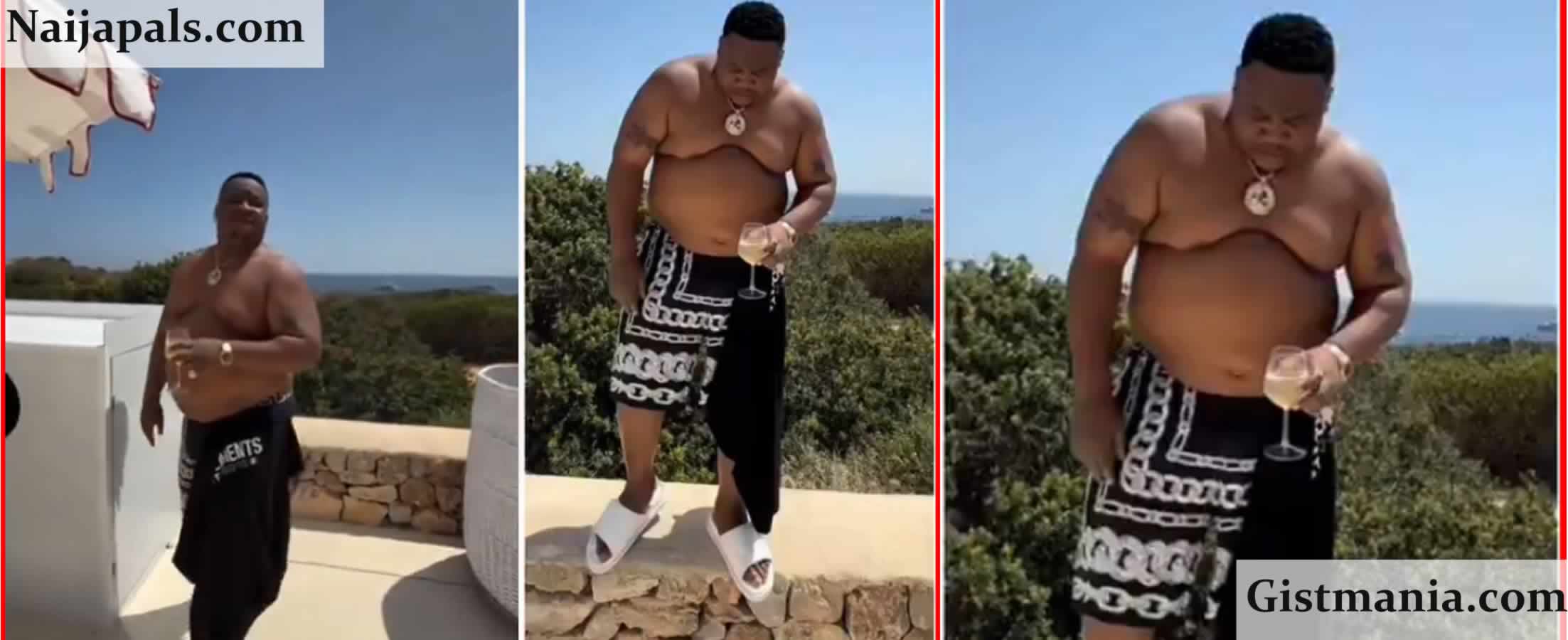 &quot;Forget Six-Packs, I’ve Got Six Figures&quot; — Cubana ChiefPriest Flaunts Confidence in Ibiza With Davido (Video)
