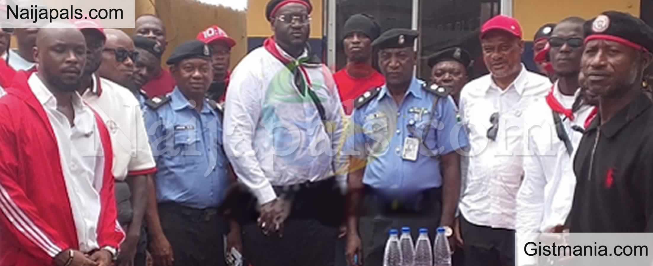 Social Media Agog As Cultists Reportedly Renovated a Police Station in Rivers State (VID)