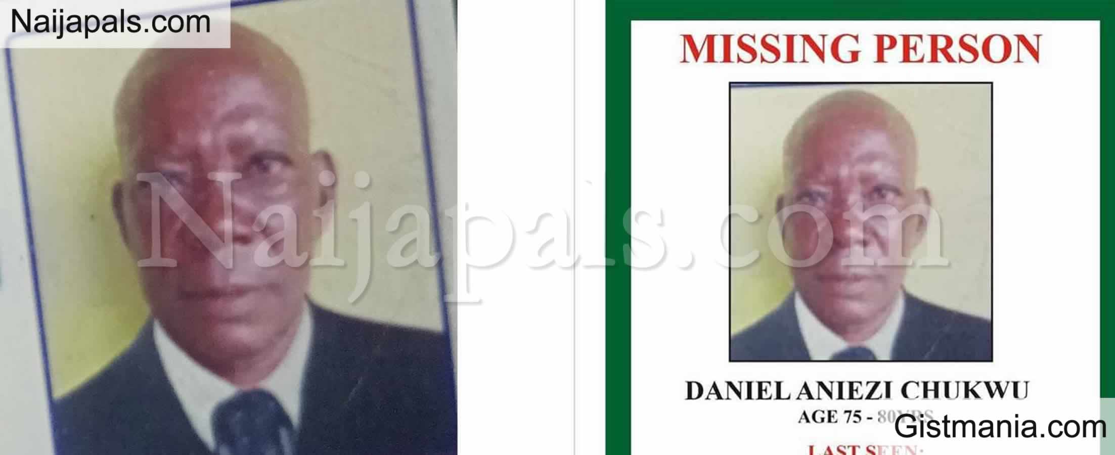Man About 75 Years Old, Daniel Aniezi Chukwu Declared Missing in Lagos
