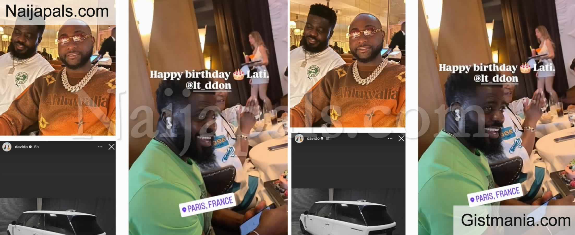 Davido Gifts His PA, Lati A Range Rover As Birthday Present