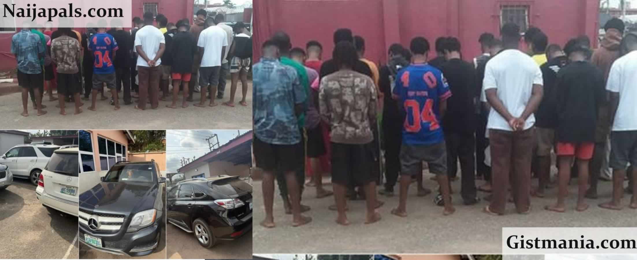 EFCC Arrests 30 Suspected Internet Fraudsters In Asaba