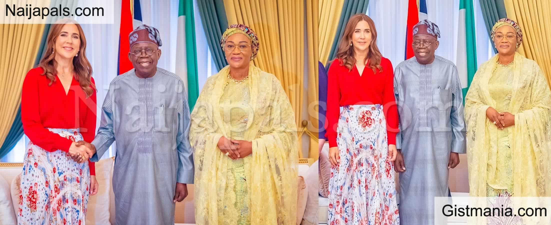 PHOTOS: President Tinubu Receives Queen of Denmark at State House in Abuja