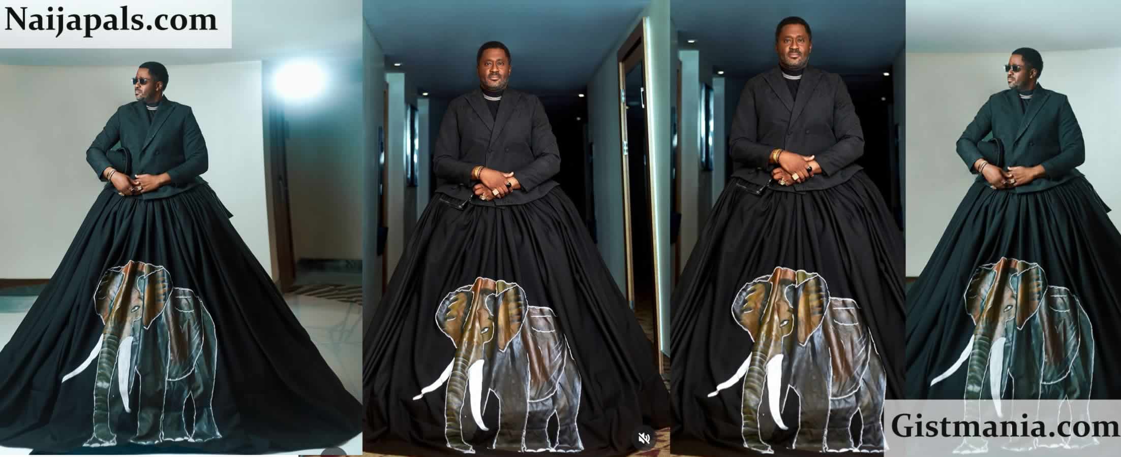 Desmond Elliot Stuns at AMVCA With Bold Fashion Choice, Trends On Social Media (Photos)