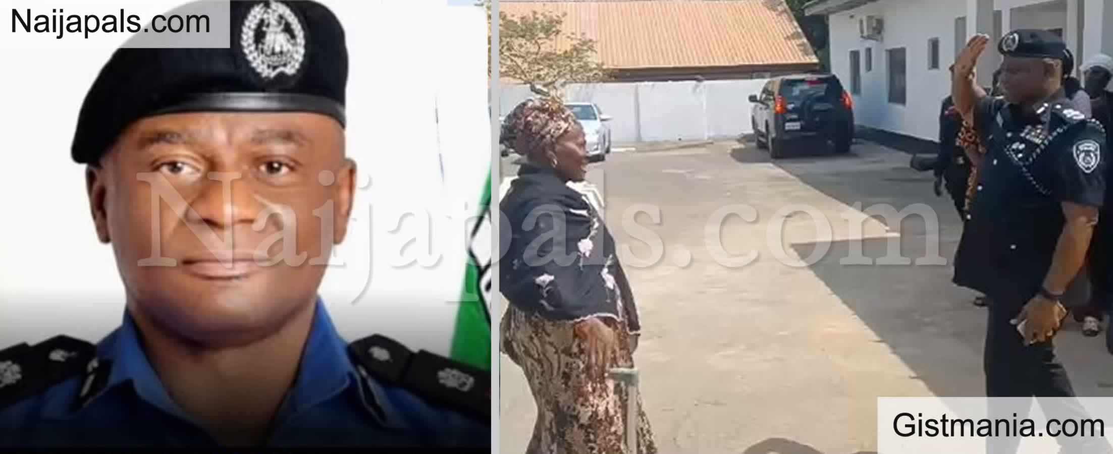 Moment Newly Promoted AIG Tunji Disu Salutes His Mother After Being Decorated by The IGP (VID)