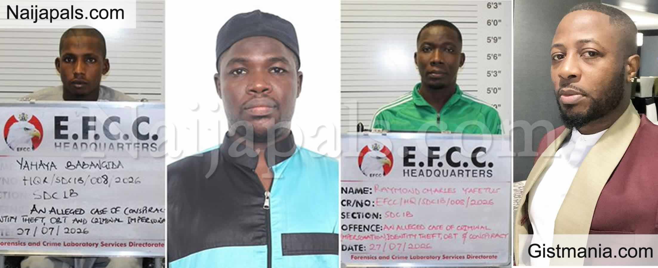 EFCC Arraigns 3 Men Over N18.2m Scam After Impersonating Blogger Tunde Ednut