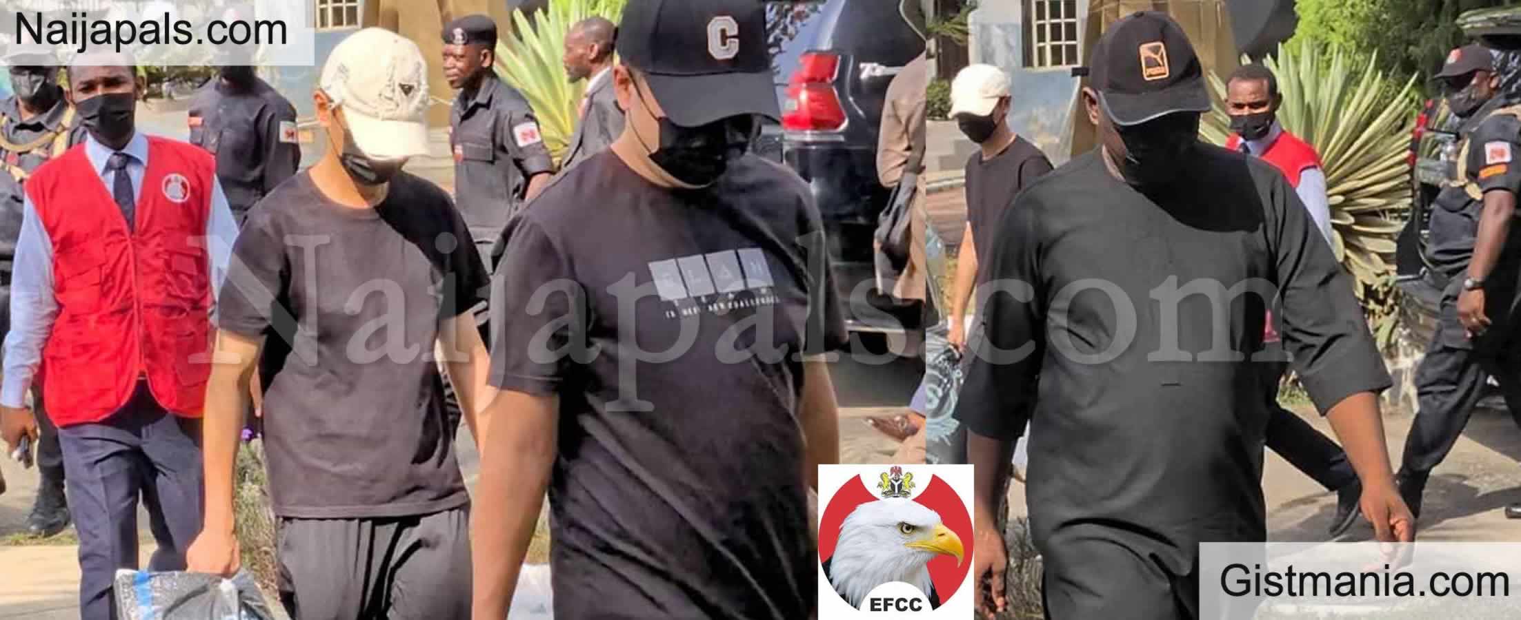 EFCC Arrests Two Chinese Nationals, Six Nigerians Over Illegal Mining in Ogun State (Photos)