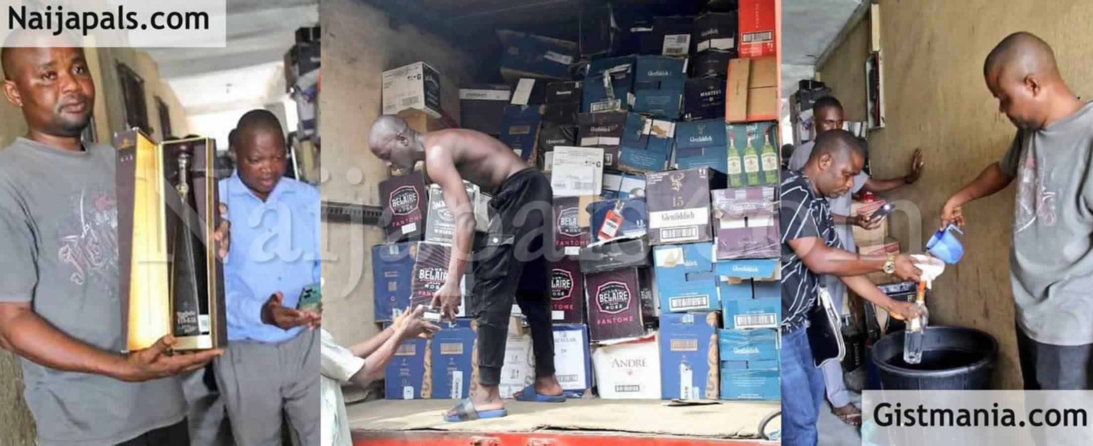 VIDEO: NAFDAC Uncovers Another Counterfeit Alcoholic Drinks Factory in Aba, Abia State