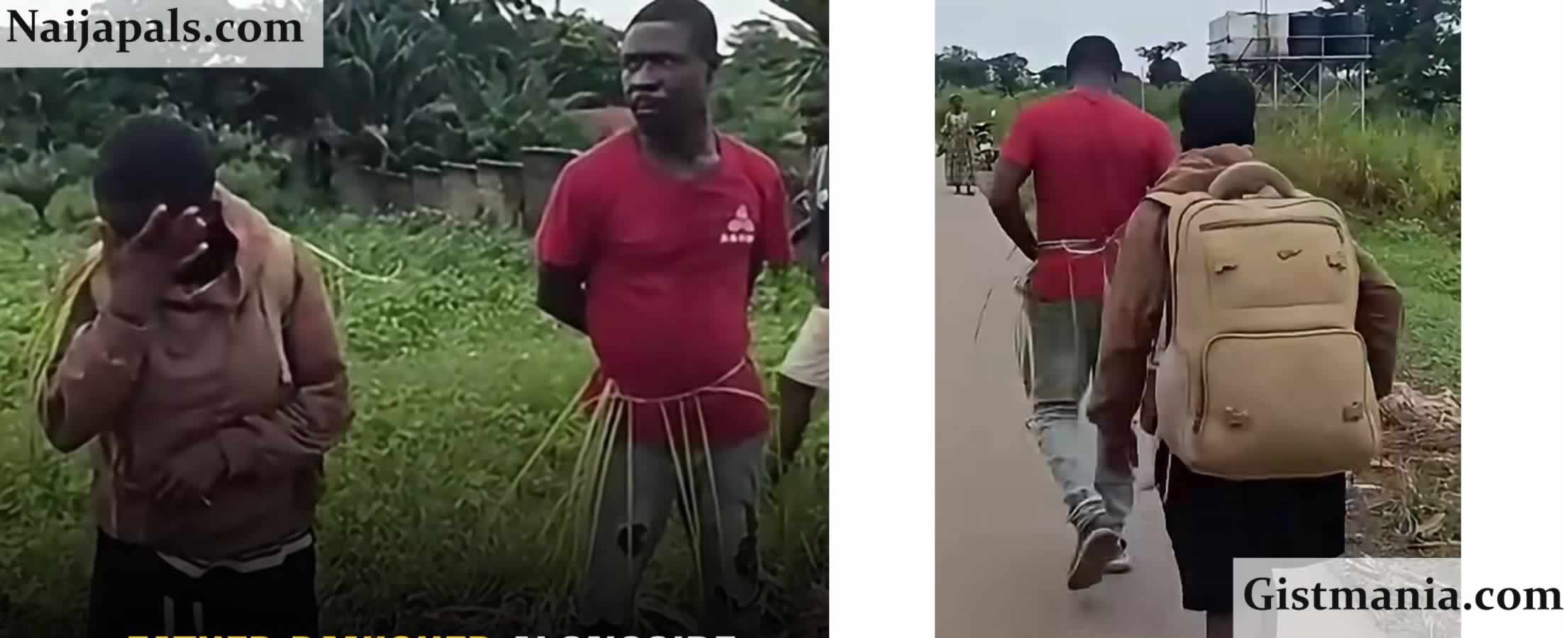 Enugu Community Banished Father, Daughter After Alleged Incestuous Pregnancy Scandal (Photos)
