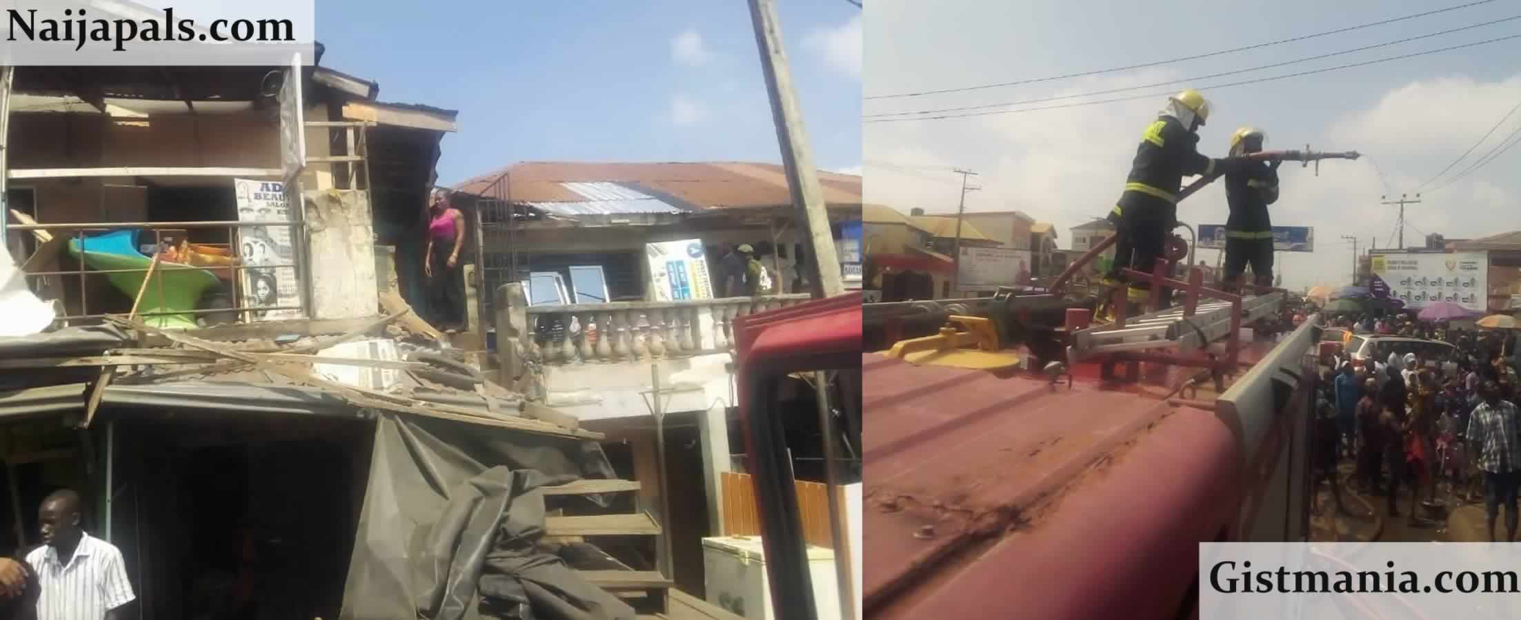 Millions Lost As Fire Guts Shops In Ibadan Shopping Complex