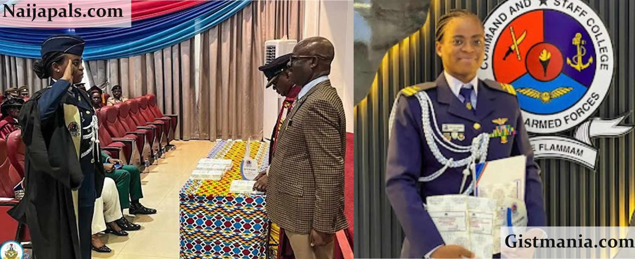 Nigeria’s First Female Fighter Pilot, Kafayat Sanni, Shines At Ghana Military College
