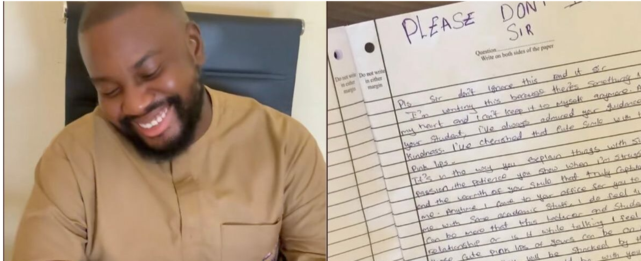 I Never Knew I Had Many Crushes! FUOYE Lecturer Reveals,Shares Love Letter Found In Exam Script
