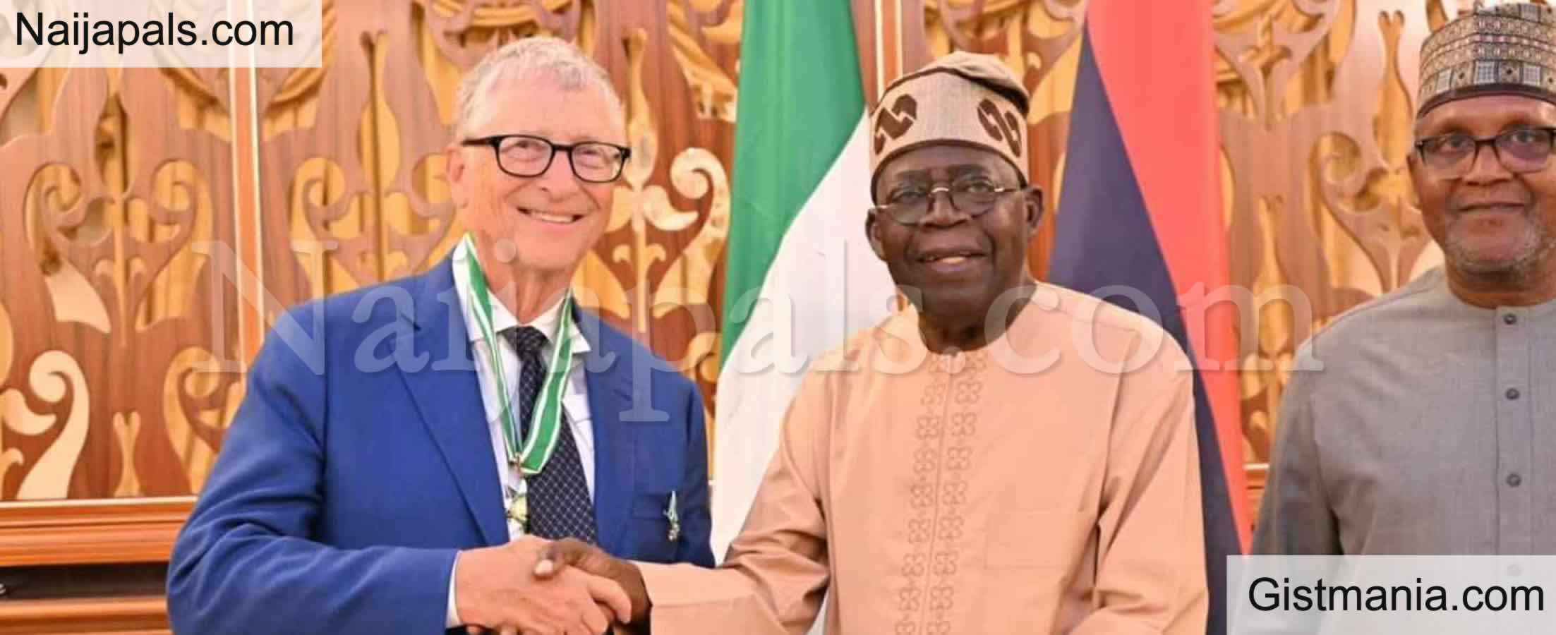 VIDEO&#059; Nigeria’s President Confers Country’s Third-Highest National Honour On Bill Gates