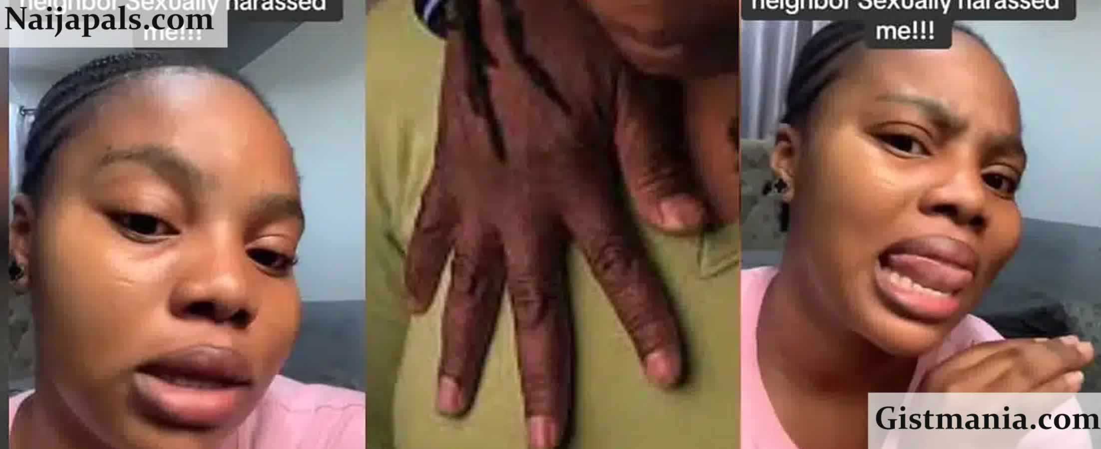 Young Nigerian Woman Raises Alarm Over Nighttime Harassment by Elderly Neighbor (Video)