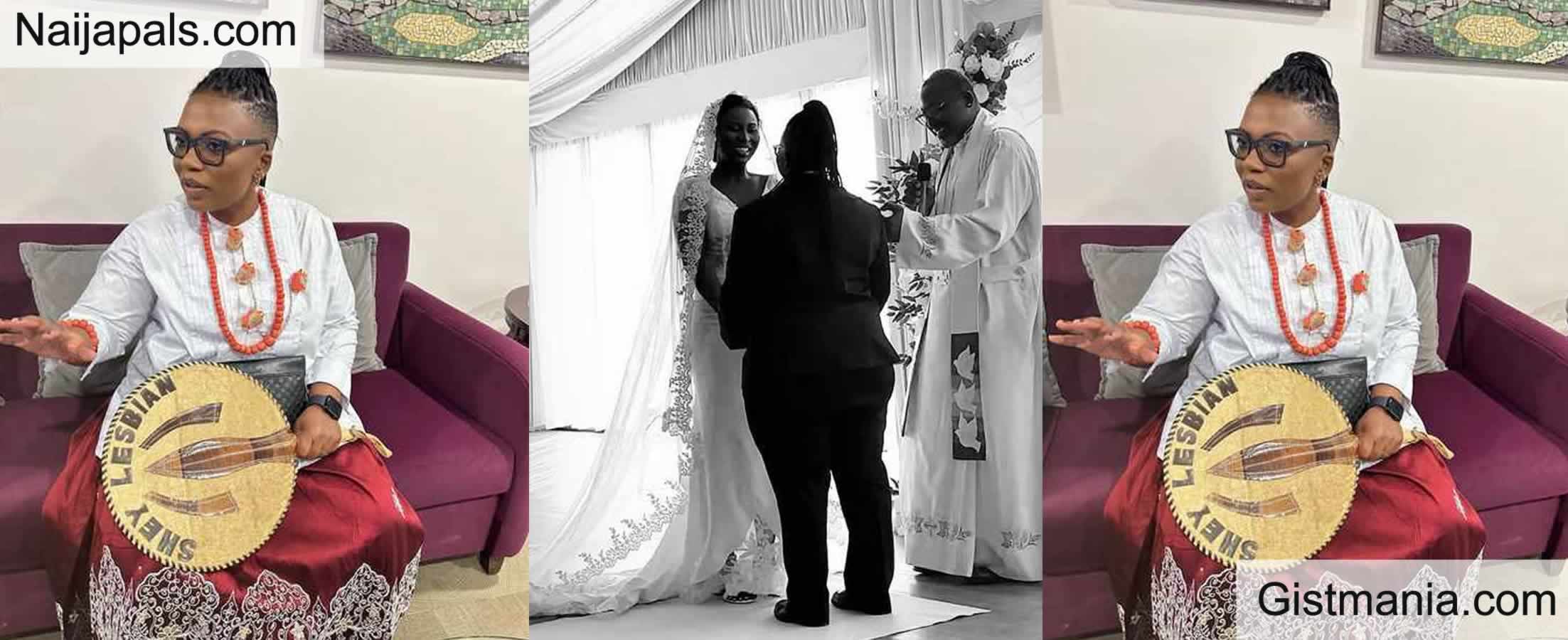 PHOTOS: Cameroonian LGBT Activist, Bandy Kiki Ties The Knot With Her Nigerian Girlfriend