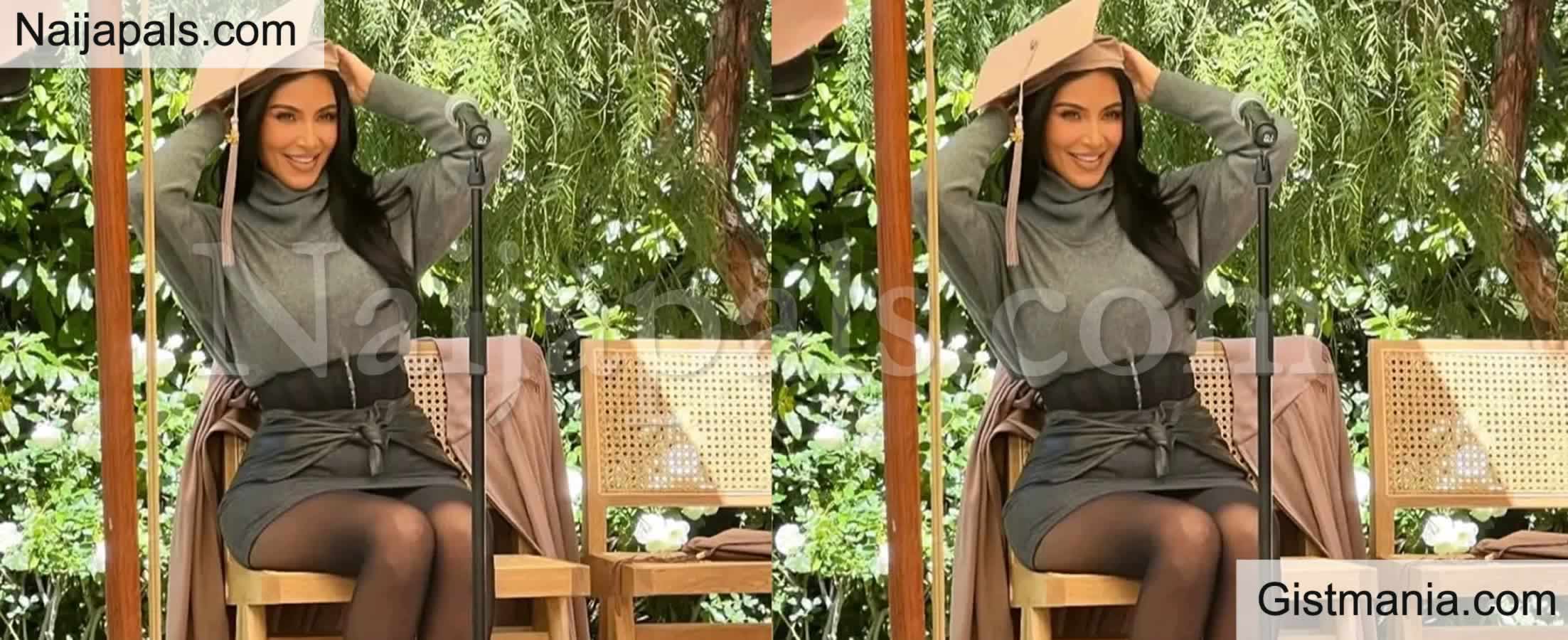 VIDEO&#059; Model, Kim Kardashian Finally Graduates From Law School