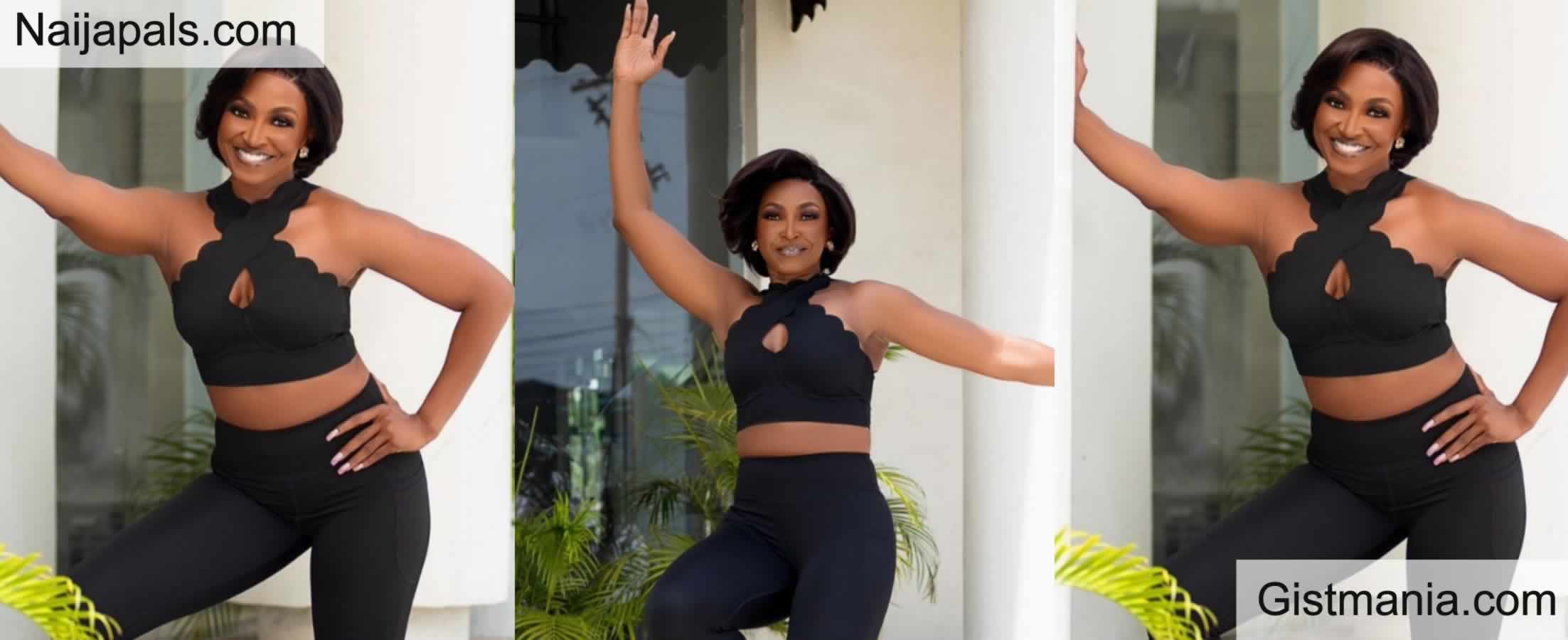 VIDEO&#059; Veteran Actress, Kate Henshaw Flaunts gym body, Dismisses Slimming Tea Craze